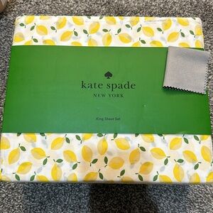 KATE SPADE SPRING KING SHEET SET🍋